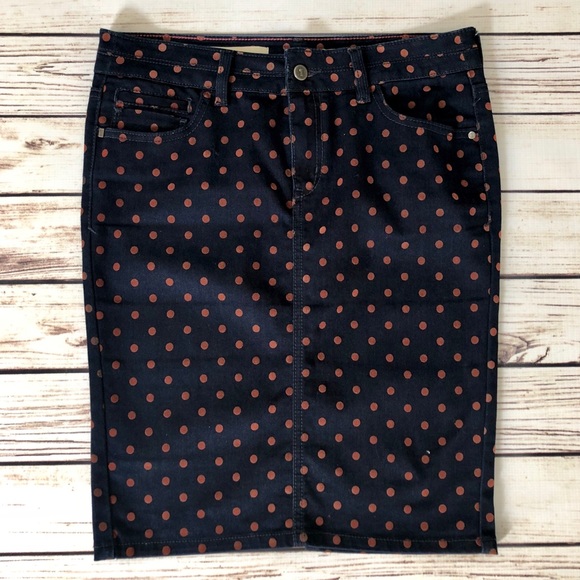✨ANTHROPOLOGIE Polka Dot Pencil Skirt. - Picture 3 of 5